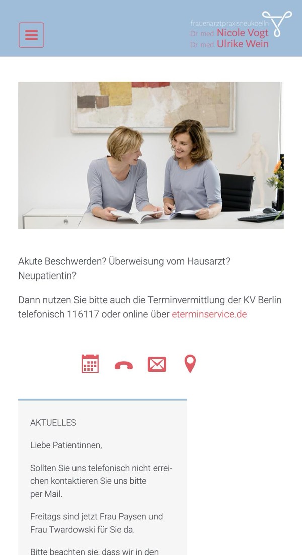 Ihre bisherige Website auf dem Smartphone